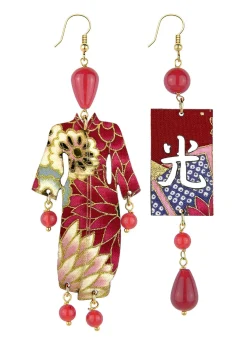 Orecchini Kimono Grande Rubino