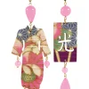 Orecchini Kimono Grande Rosa Fluo