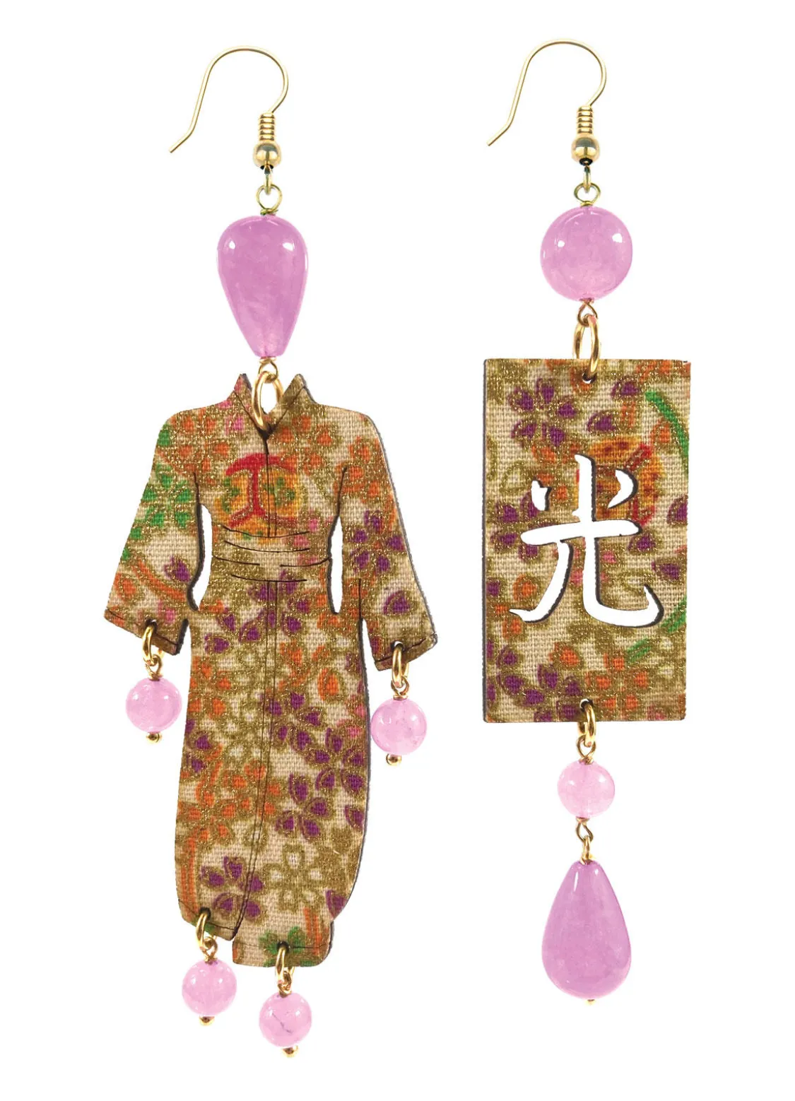 Orecchini Kimono Grande Viola Chiaro