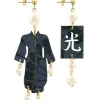 Orecchini Kimono Inciso Piccolo Perla