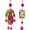 Orecchini Kimono Mini Fucsia