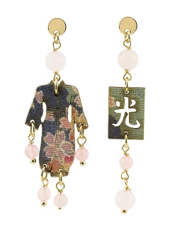 Orecchini Kimono Mini Rosa