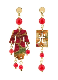 Orecchini Kimono Mini Rubino