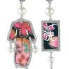Orecchini Kimono Must Tessuto Perla