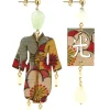 Orecchini Kimono Piccolo Verde Acqua