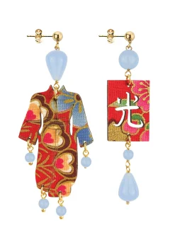 Orecchini Kimono Piccolo Celeste
