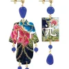 Orecchini Kimono Piccolo Blu