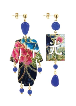 Orecchini Kimono Piccolo Blu