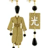 Orecchini Kimono Piccolo Oro Nero