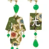 Orecchini Kimono Piccolo Verde