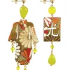Orecchini Kimono Piccolo Verde Prato