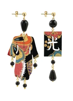 Orecchini Kimono Piccolo Nero