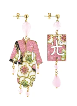 Orecchini Kimono Piccolo Rosa