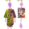 Orecchini Kimono Piccolo Viola Chiaro