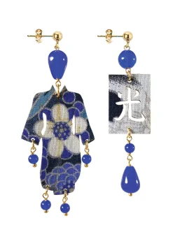Orecchini Kimono Piccolo Blu