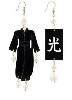 Orecchini Kimono Plexi Grande Perla