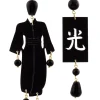 Orecchini Kimono Plexi Grande Nero