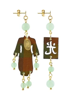 Orecchini Kimono Plexi Mini Verde Giada