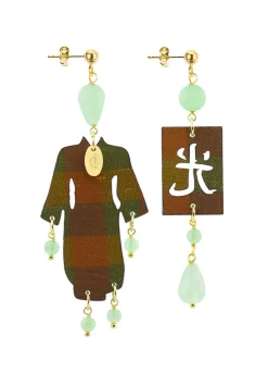 Orecchini Kimono Plexi Piccolo Verde Giada
