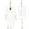 Orecchini Kimono Plexi Trasparente Grande Perla