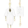 Orecchini Kimono Plexi Trasparente Piccolo Perla