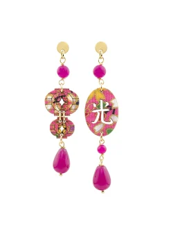 Orecchini Lanterna Mini Fucsia