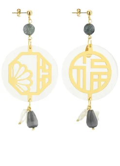 Orecchini Lu Plexi Trasparente Grigio