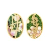 Orecchini Mamma Clips Ovale Verde
