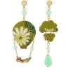 Orecchini Mongolfiera Mini Verde Giada