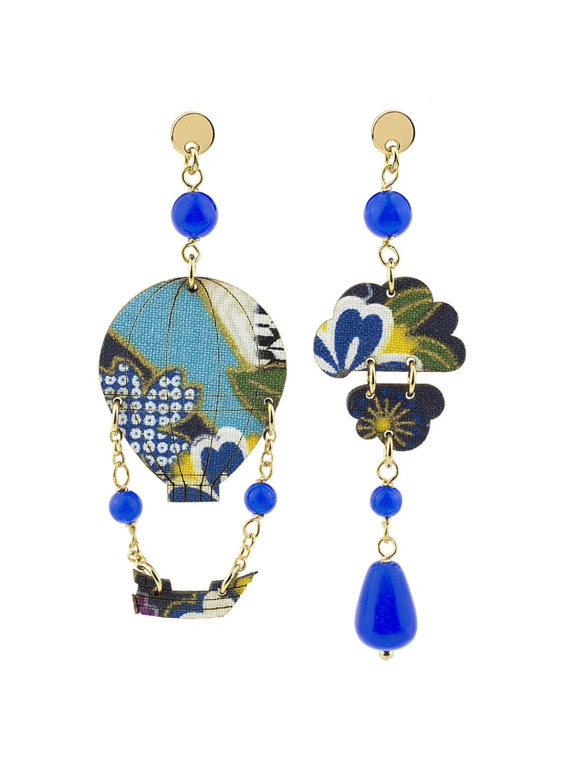Orecchini Mongolfiera Mini Blu