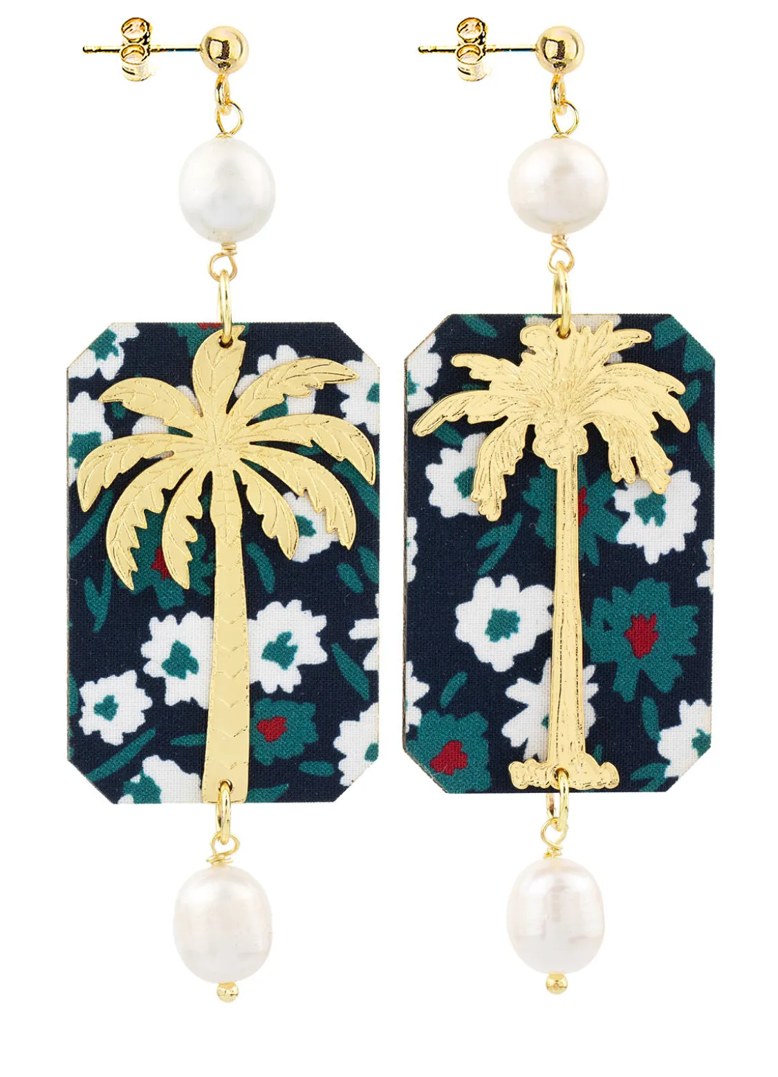 Orecchini Palma Fiori Perla