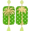 Orecchini Palma Pois Verde Prato