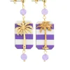 Orecchini Palma Righe Mini Lilla