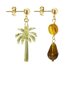 Orecchini Palma Specchio Mini Oro