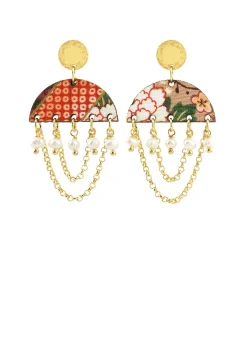 Orecchini Tan Mono Semicerchio Mini Perla