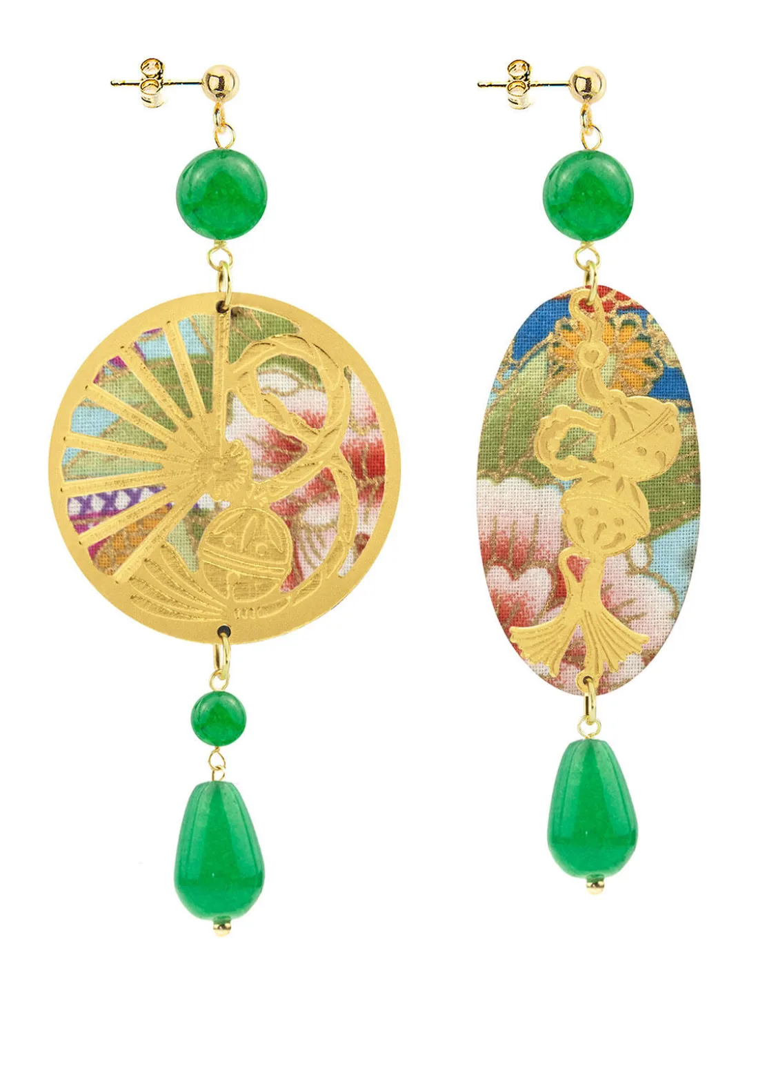 Orecchini Temari-sensu Verde