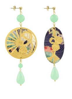 Orecchini Temari-sensu Verde Giada