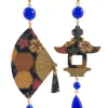 Orecchini Ventaglio Grande Blu