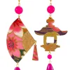 Orecchini Ventaglio Grande Fucsia