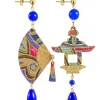 Orecchini Ventaglio Piccolo Blu