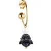 Orecchino Hoop Buddha Nero Perla