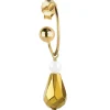 Orecchino Hoop Goccia Oro Perla