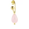Orecchino Hoop Goccia Rosa