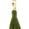 Orecchino Hoop Nappa Verde Oliva