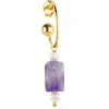Orecchino Hoop Pietra Viola