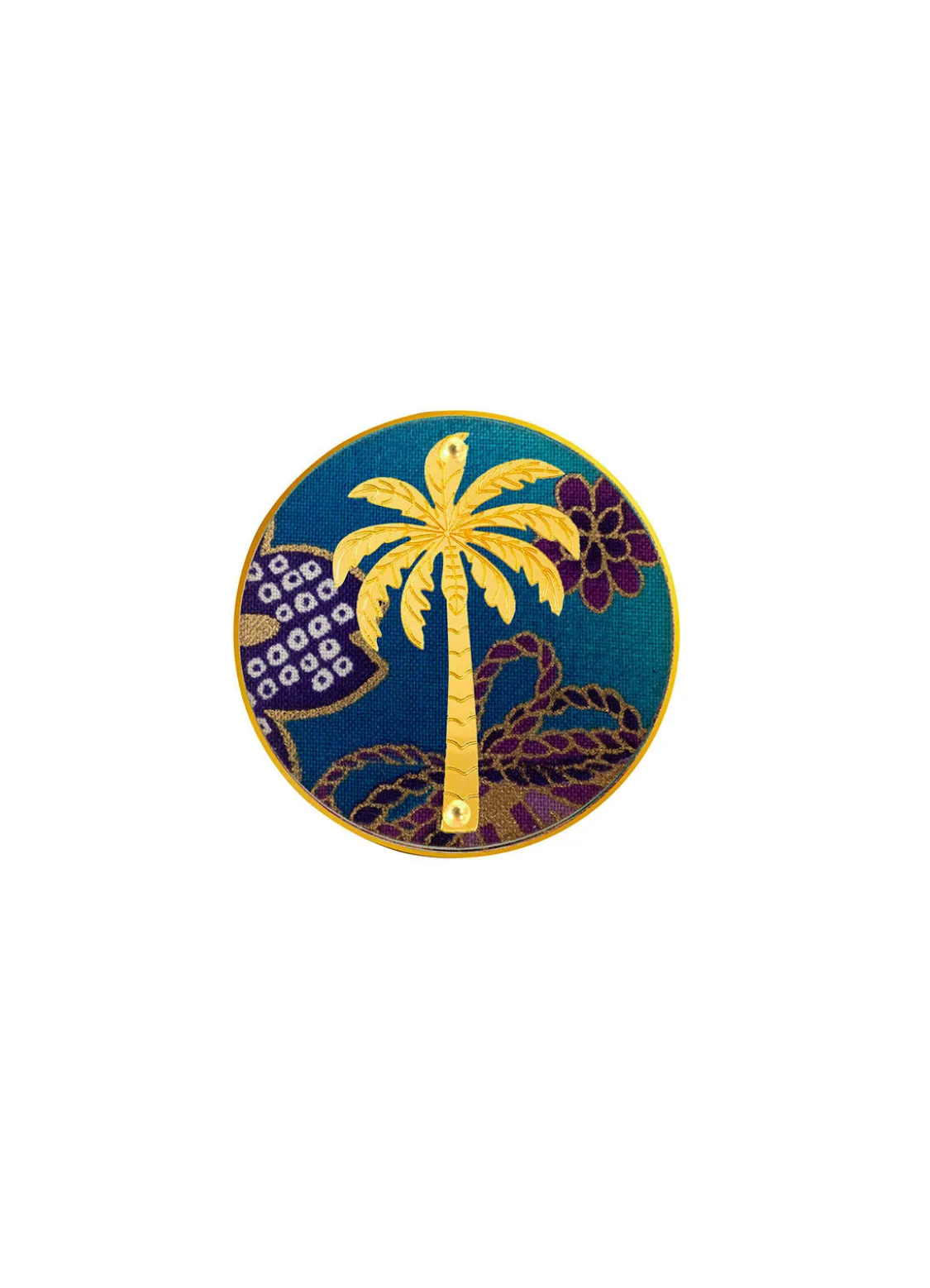 Spilla Palma Blu