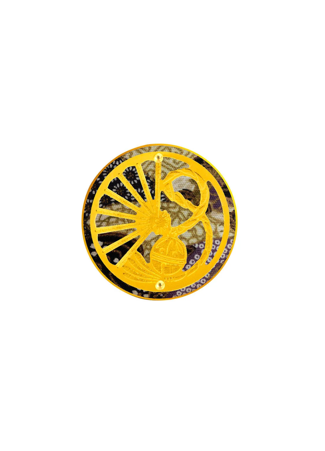 Spilla Ventaglio Nero